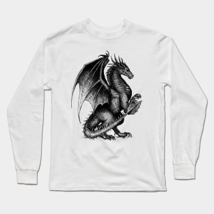 Majestic heraldic Dragon Long Sleeve T-Shirt